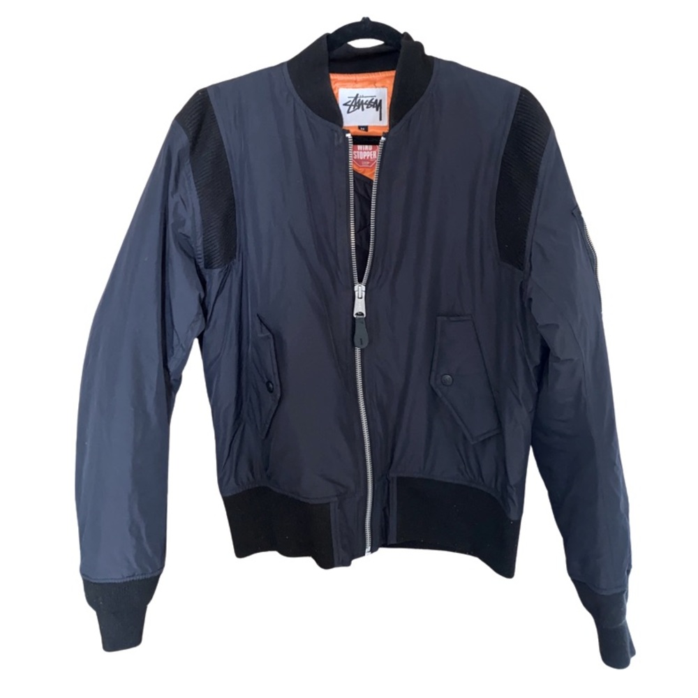 Stussy Black Bomber Jacket